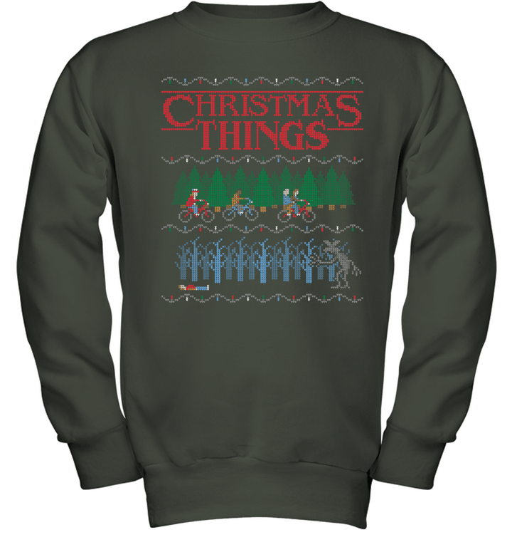 Christmas Things Youth Crewneck Sweatshirt