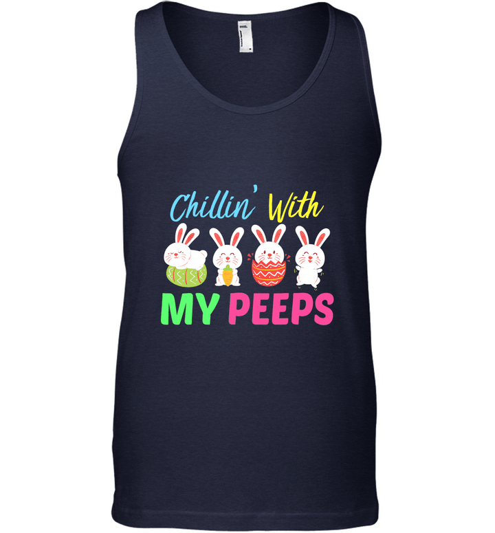 Chillin' With My Peeps Easter Bunny Tank Top