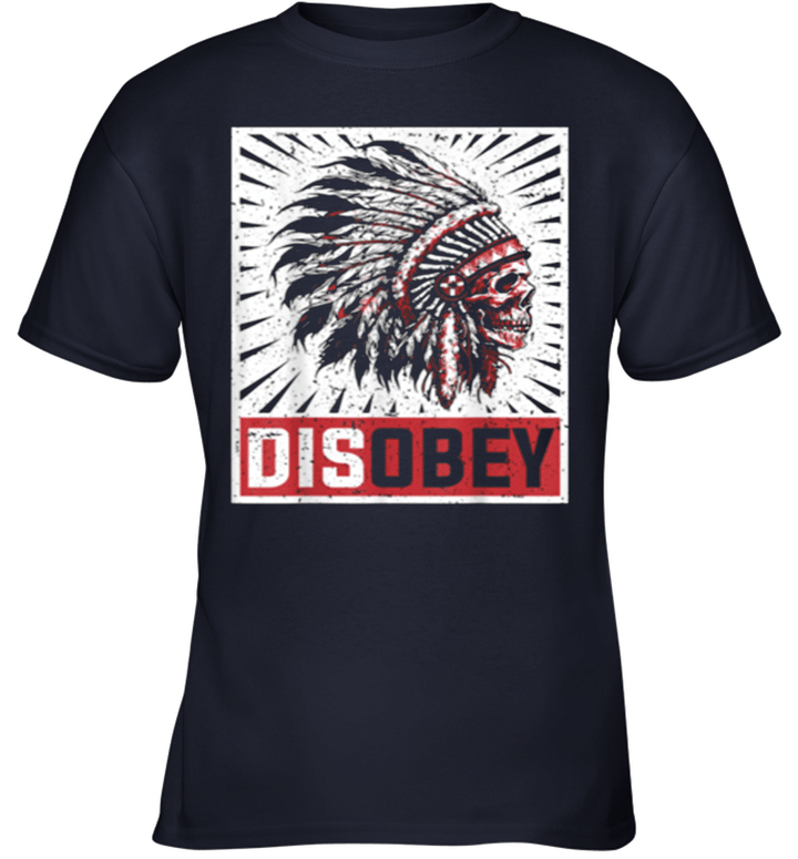 Chiefin's solemn skullcap disobey Native Youth T-Shirt