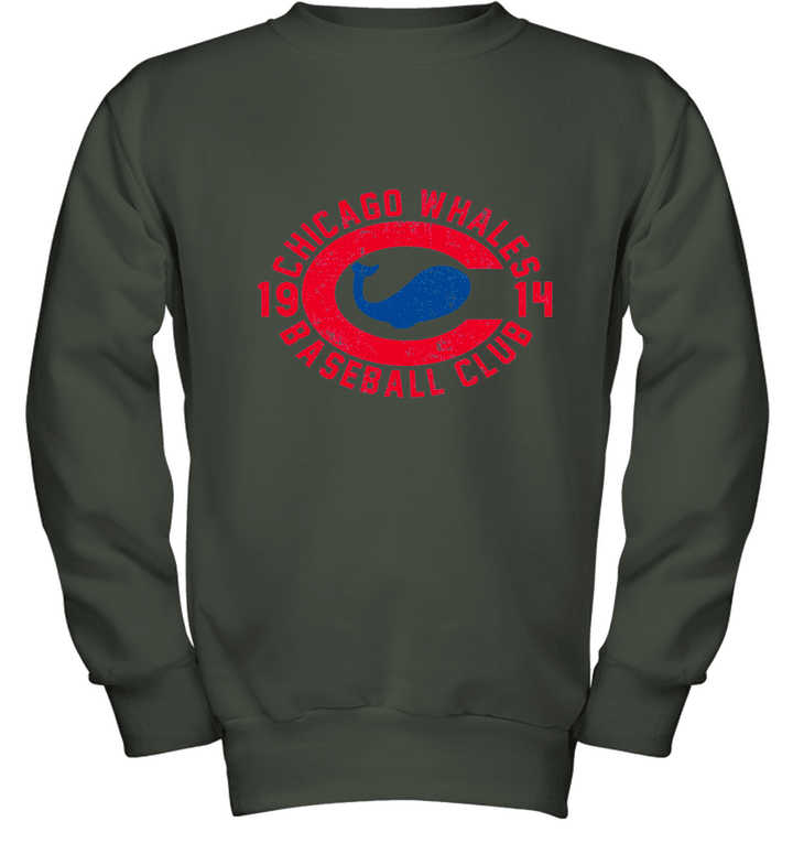 Chicago Whales 1914 Youth Crewneck Sweatshirt