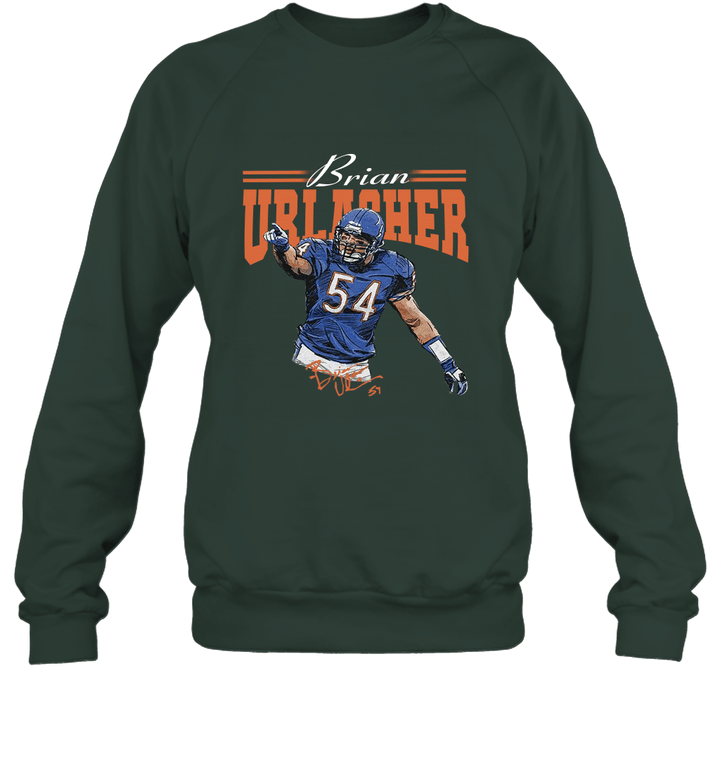 Chicago Football Men's Apparel  Brian Urlacher HOF Unisex Crewneck Sweatshirt