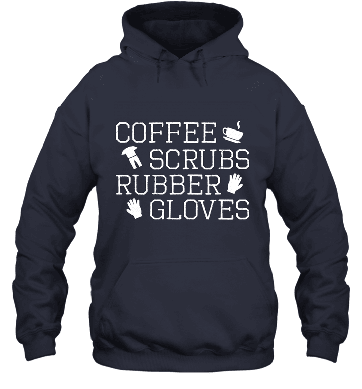 Coffee Scrubs And Rubber Gloves Parody Unisex Hoodie