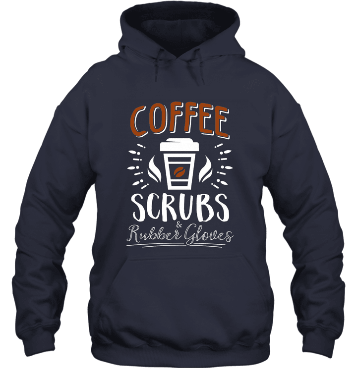 Coffee Scrubs and Rubber Gloves Unisex Hoodie