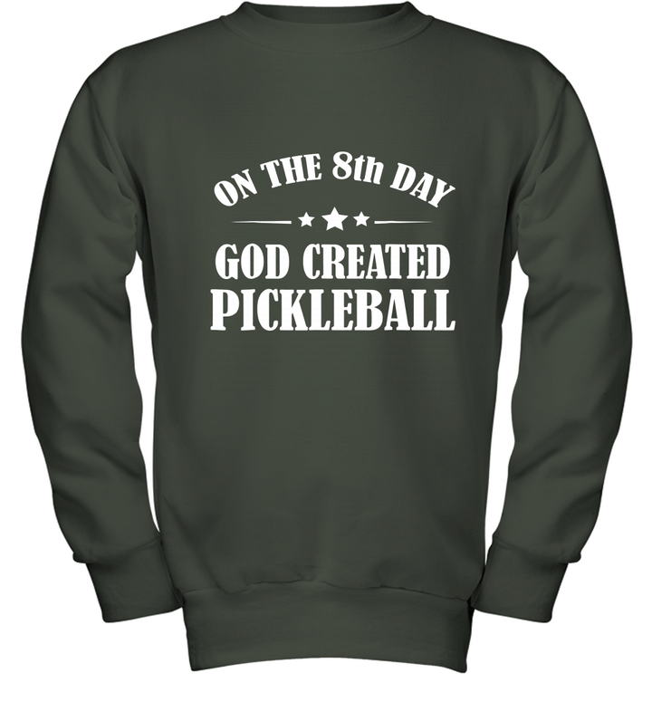 Clothing Pickleball Lover Funny Christian T Shirt Youth Crewneck Sweatshirt