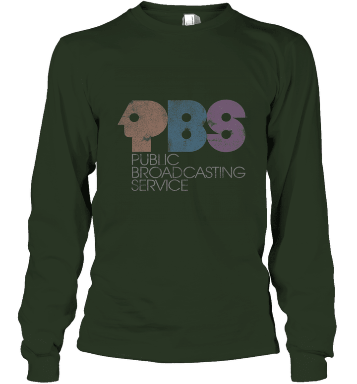 Clothing PBS Vintage Logo Faded T shirt Unisex Long Sleeve
