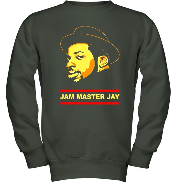 Clothing Men's Jam Master Jay Face Classics t Shirts Youth Crewneck Sweatshirt