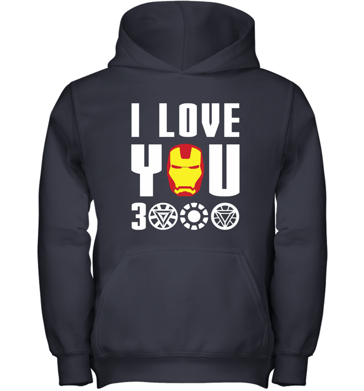 Daddy, I Love You 3000 Times Avengerss Endgame For Fan Youth Hoodie