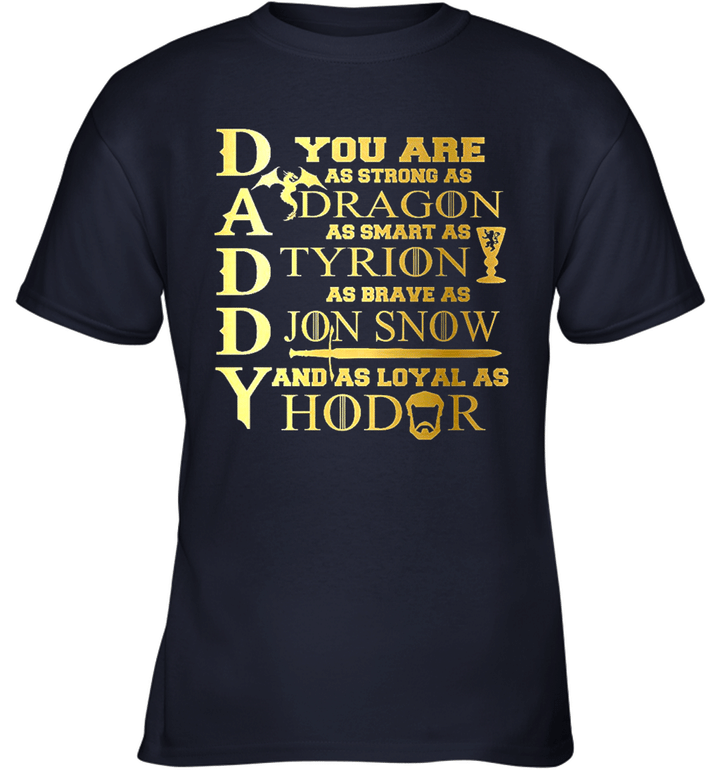 Daddy Game of Thrones Youth T-Shirt