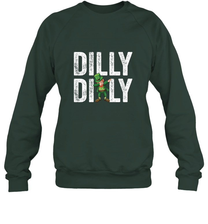 Dabbing Funny St Patricks Dilly Dilly Unisex Crewneck Sweatshirt