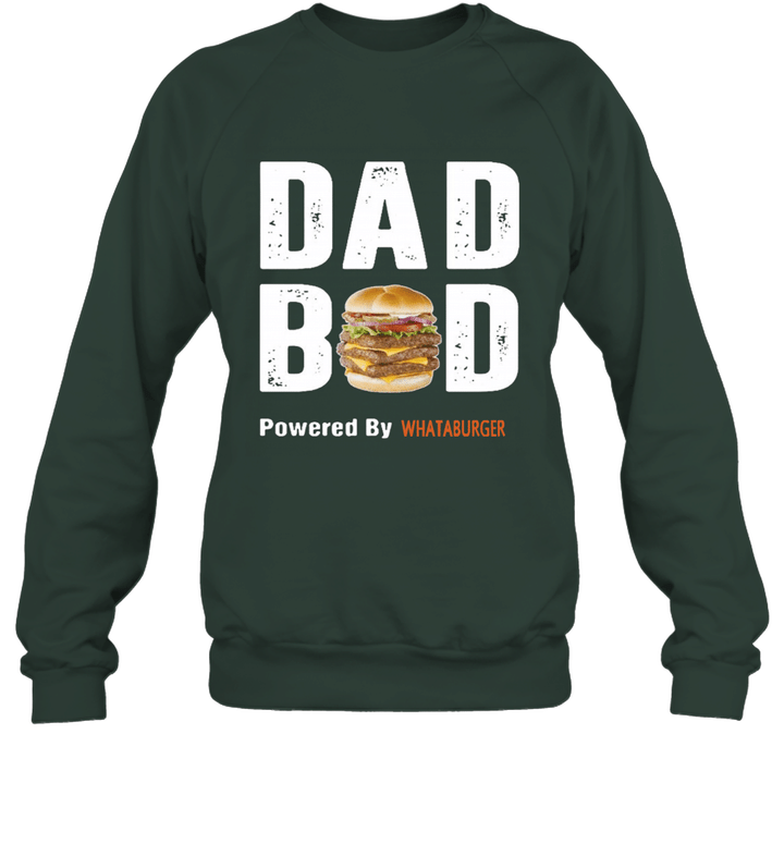 Dad Bob Powered by a Burger Unisex Crewneck Sweatshirt
