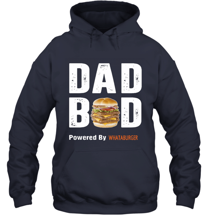 Dad Bob Powered by a Burger Unisex Hoodie