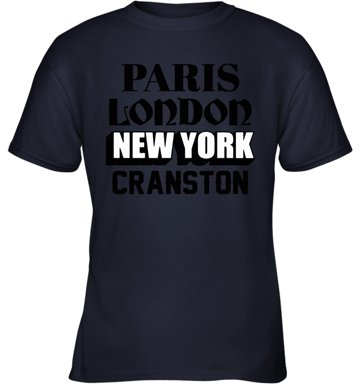 Cranston Paris London Newyork City World Travel Youth T-Shirt