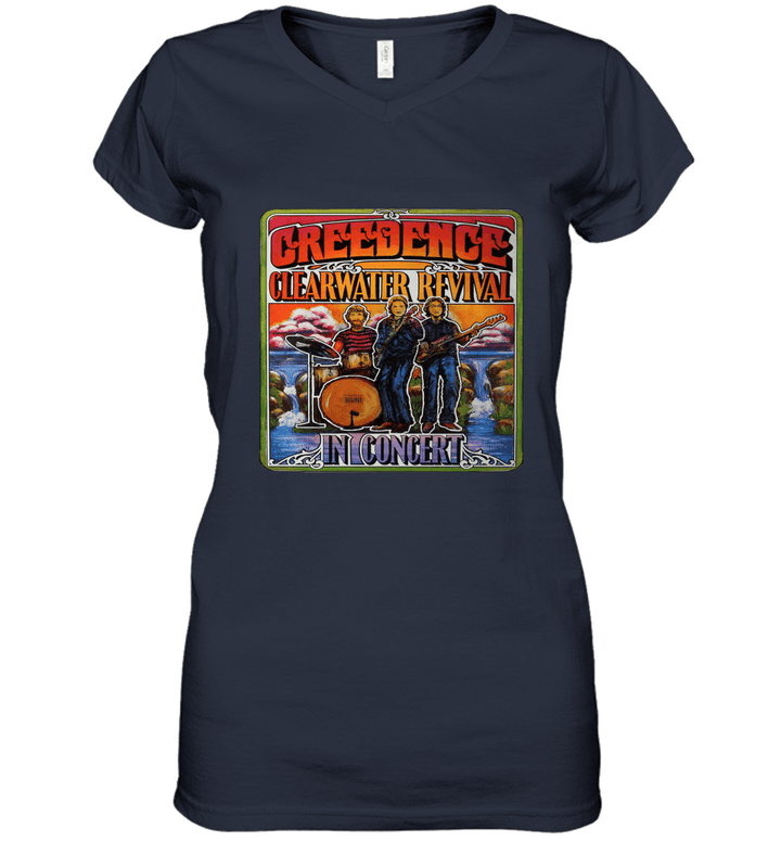 Creedence Clearwater Revival (CCR) Shirt  Concert Women V-Neck