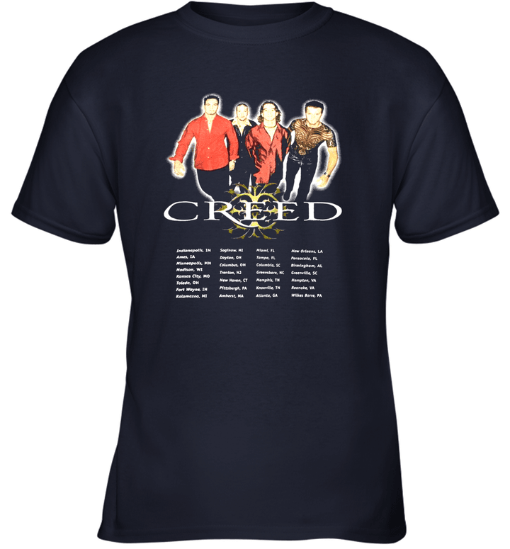 Creed Concert Tour mặt sau Youth T-Shirt