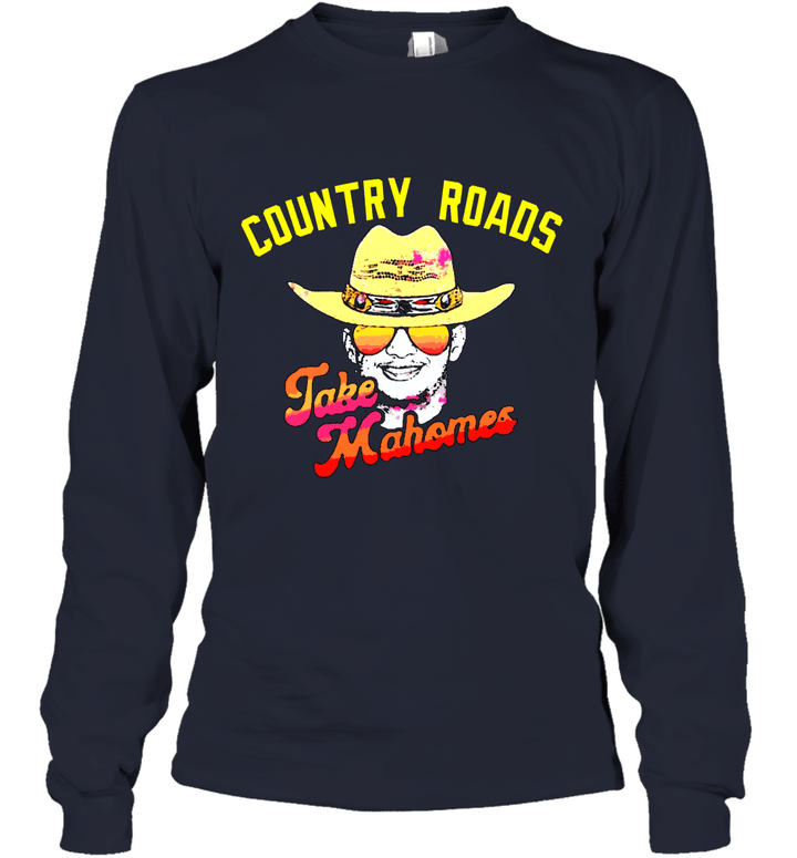Country Roads Take Mahomes Youth Long Sleeve
