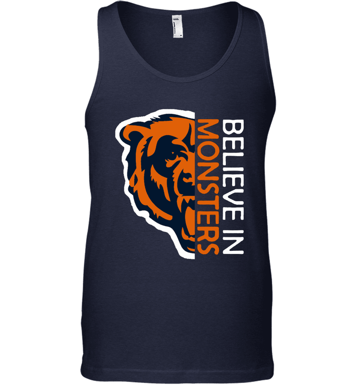 Couples Believe in Monsters Chicago Bears Tank Top