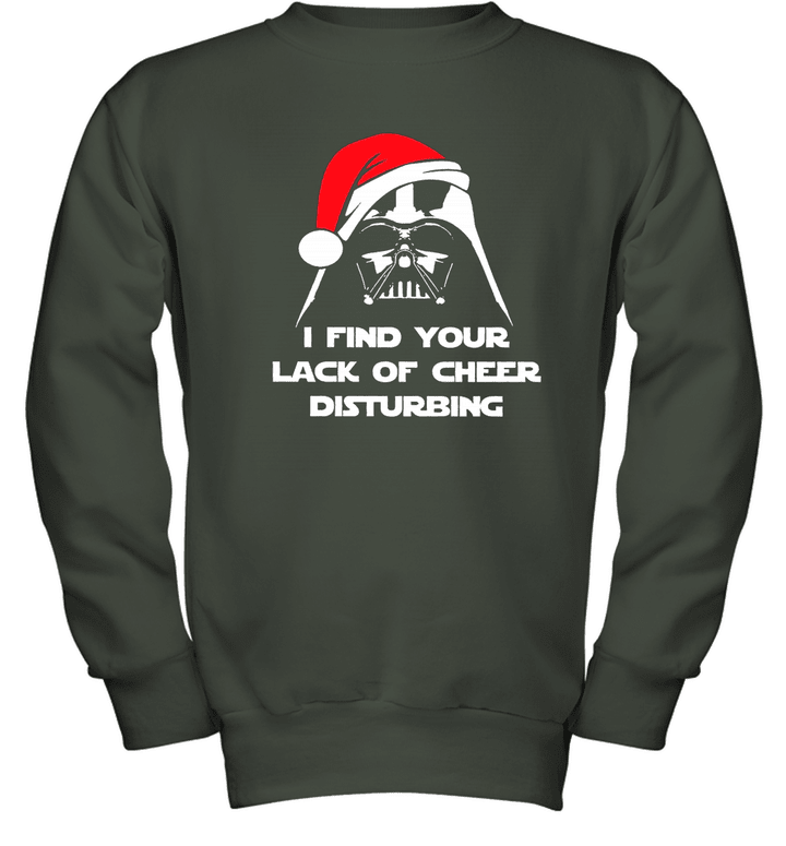 Cotton Star Wars Darth Vader Christmas Youth Crewneck Sweatshirt