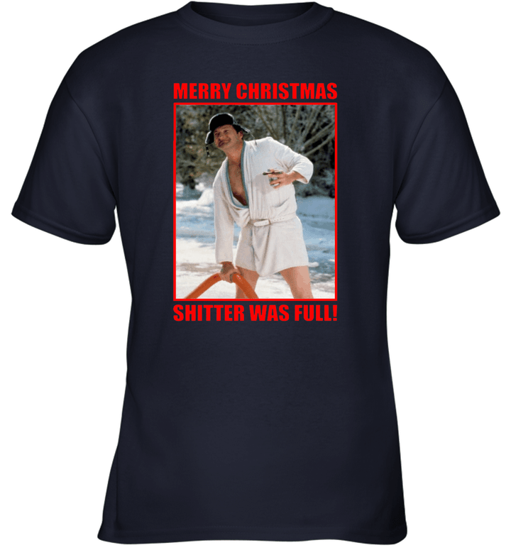 Cousin Eddie Merry Christmas Shitters Full National Christmas Vacation Youth T-Shirt