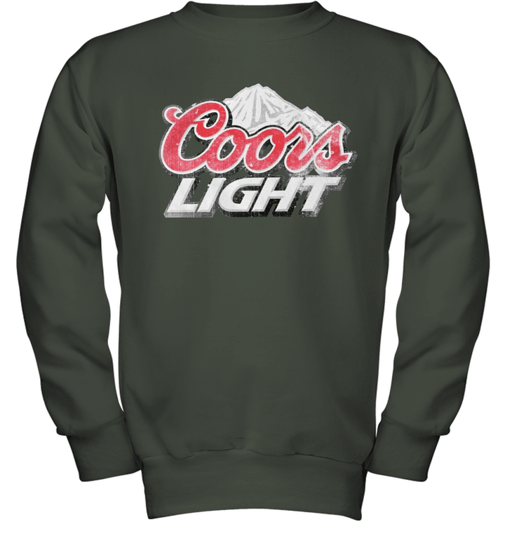 Coors light vintage Youth Crewneck Sweatshirt