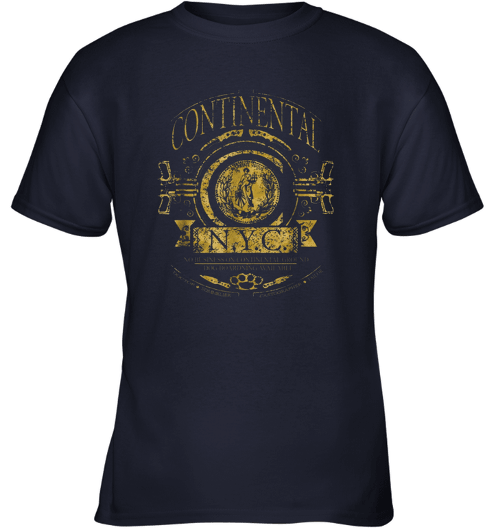 Continental Logo Assassin John Wick Movie Youth T-Shirt
