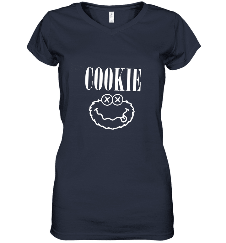 Cookie Monster Women V-Neck