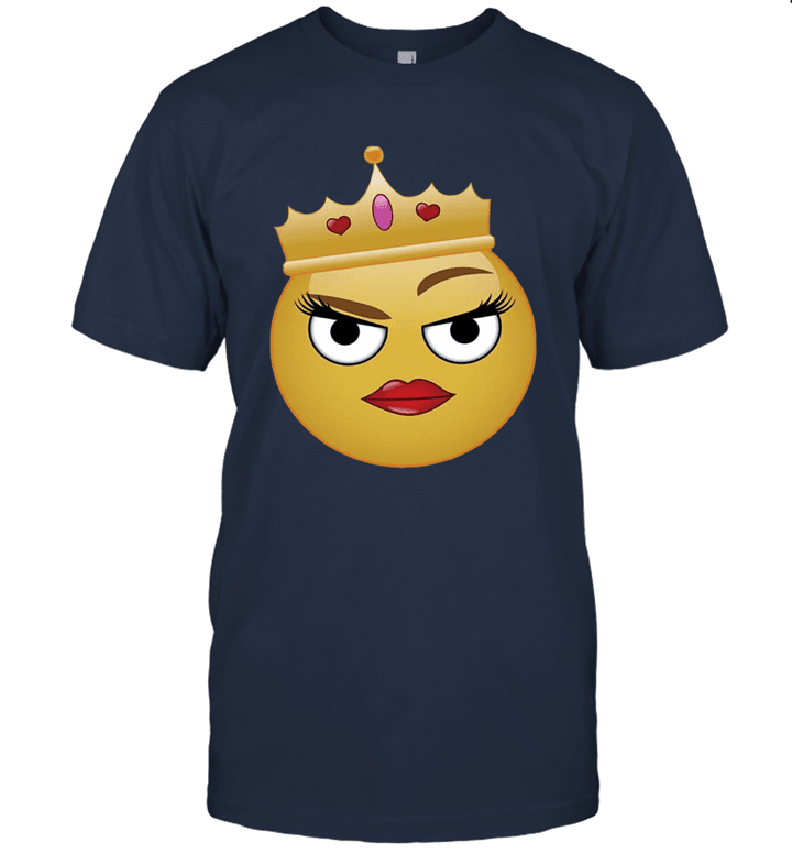 Cool And Sassy Funny Flirting Queen Emoji Unisex T-Shirt