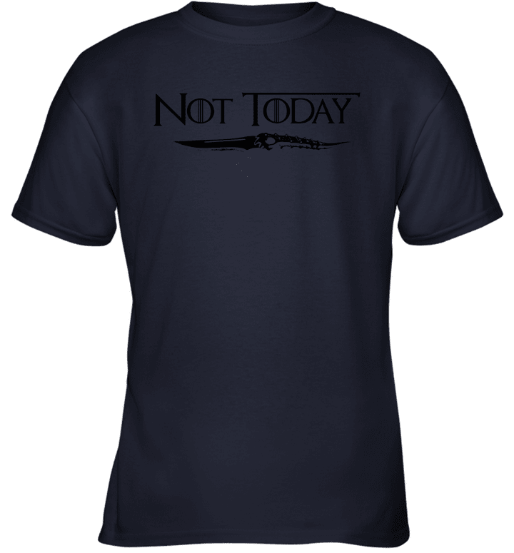 Cool Not Today Arya Stark Game of Thrones GOT Long Sleeve Canvas T Shirt for Women Men Fans Gift Youth T-Shirt