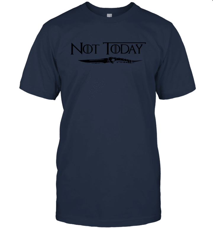 Cool Not Today Arya Stark Game of Thrones GOT Long Sleeve Canvas T Shirt for Women Men Fans Gift Unisex T-Shirt