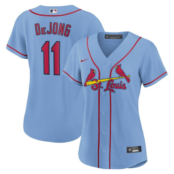 Women's St. Louis Cardinals Paul DeJong Nike Light Blue Alternate Replica Player Jersey