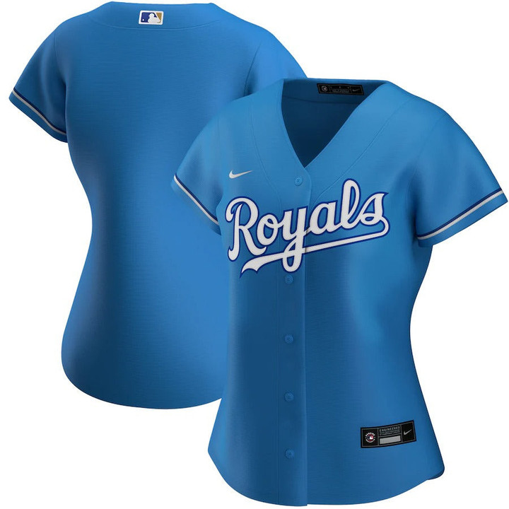 Women's Kansas City Royals Nike Light Blue Alternate Replica Team Jersey