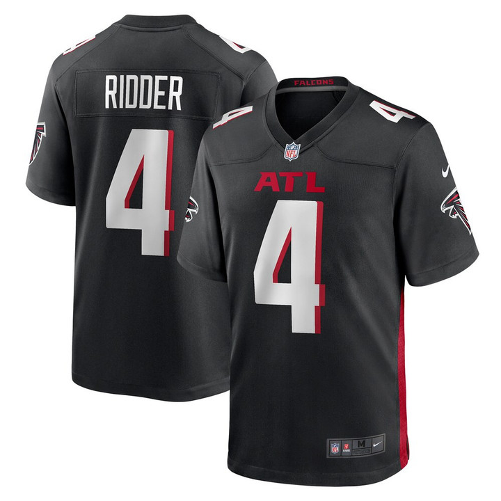 Men's Atlanta Falcons Desmond Ridder Nike Black 2022 NFL Draft Pick Player Game Jersey