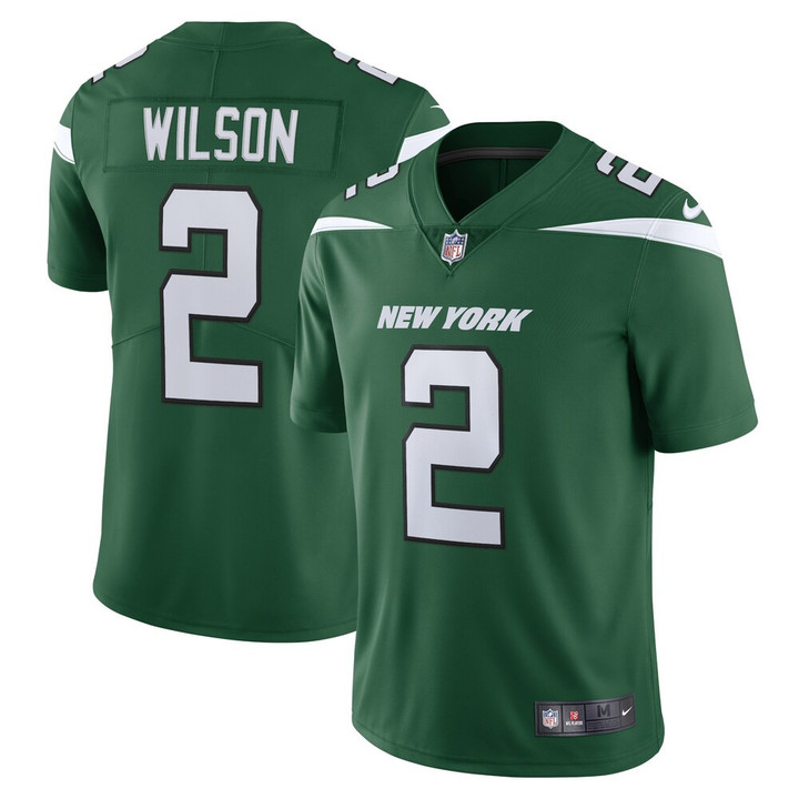 Men's New York Jets Zach Wilson Nike Gotham Green Vapor Limited Jersey