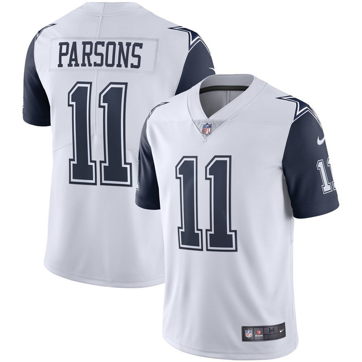 Men's Dallas Cowboys Micah Parsons Nike White Alternate 2 Vapor Limited Jersey