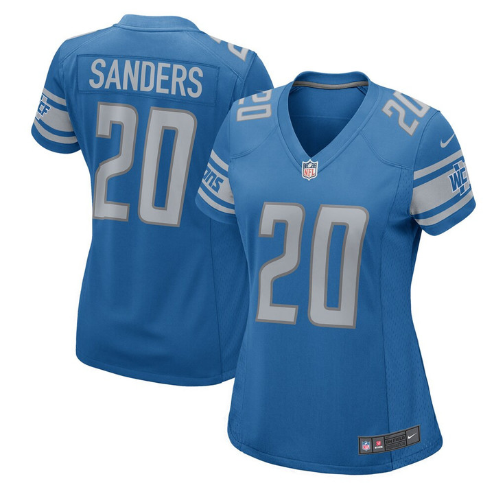 Women's Detroit Lions Barry Sanders Nike Blue 2017 Retired Player Game Jersey