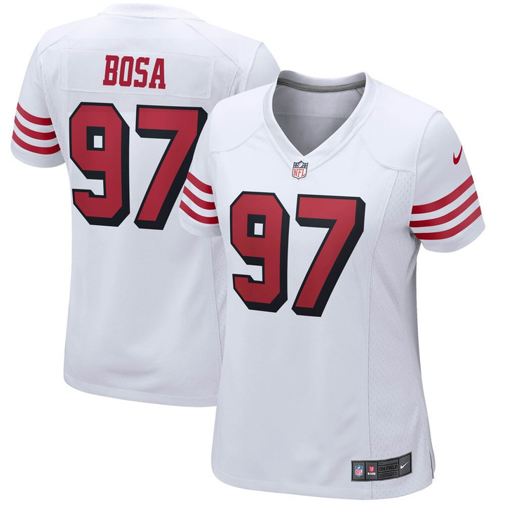 Women's San Francisco 49ers Nick Bosa Nike White Alternate Game Jersey