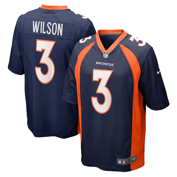 Men's Denver Broncos Russell Wilson Nike Navy Alternate Game Jersey