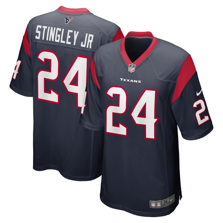 Men's Houston Texans Derek Stingley Jr. Nike Navy 2022 NFL Draft First Round Pick Game Jersey