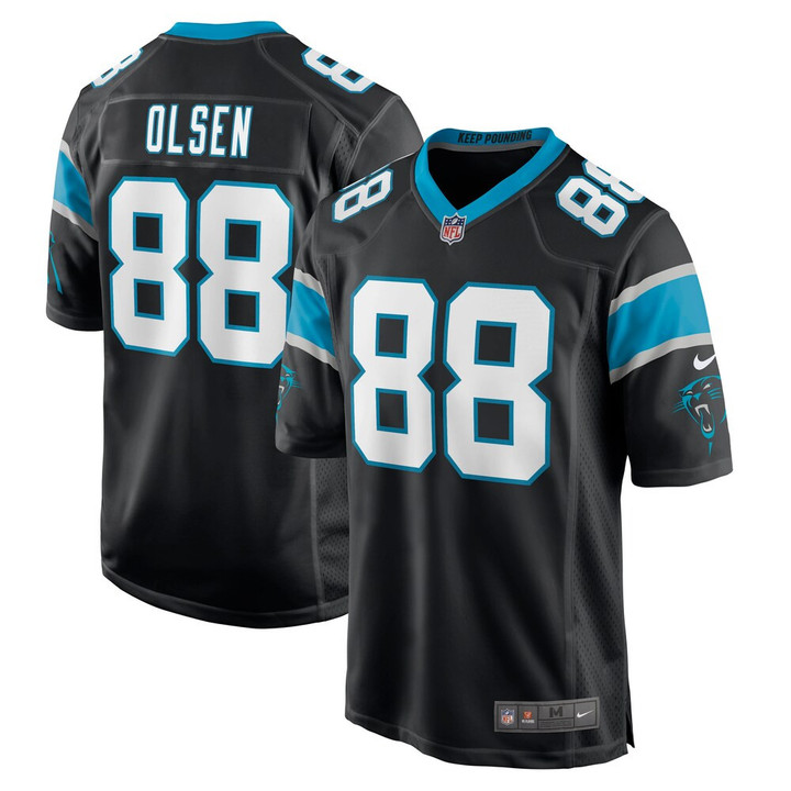 Men's Carolina Panthers Greg Olsen Nike Black Player Jersey