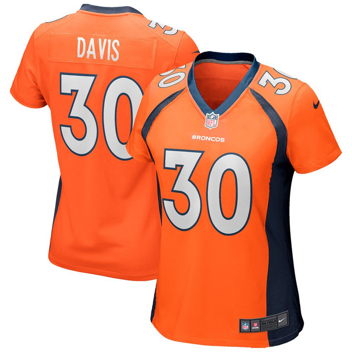Women's Denver Broncos Terrell Davis Nike Orange Game Retired Player Jersey
