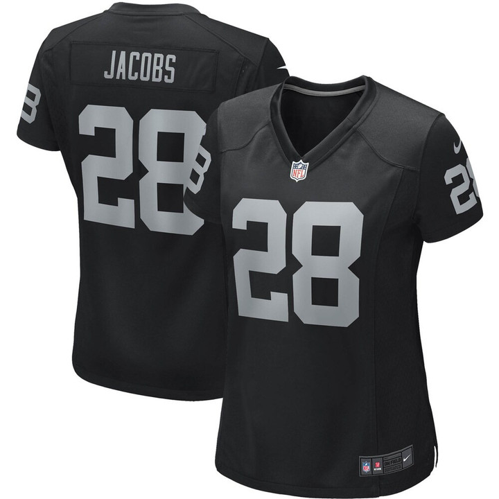 Women's Las Vegas Raiders Josh Jacobs Nike Black Game Player Jersey