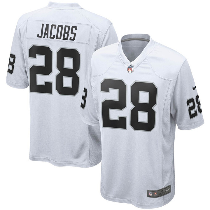 Men's Las Vegas Raiders Josh Jacobs Nike White Game Jersey
