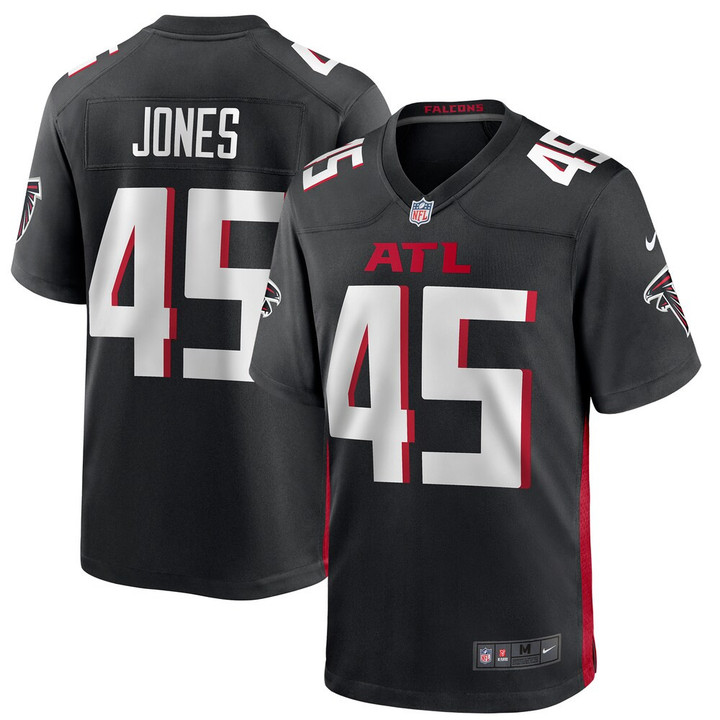 Men's Atlanta Falcons Deion Jones Nike Black Game Player Jersey