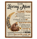 To My Loving Mom I Love You - Blanket - Son's Gift For Mom