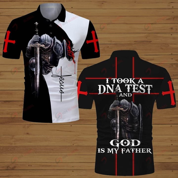 I took a DNA test and God is my Father knight Christian Jesus ALL OVER PRINTED SHIRTS DH061909