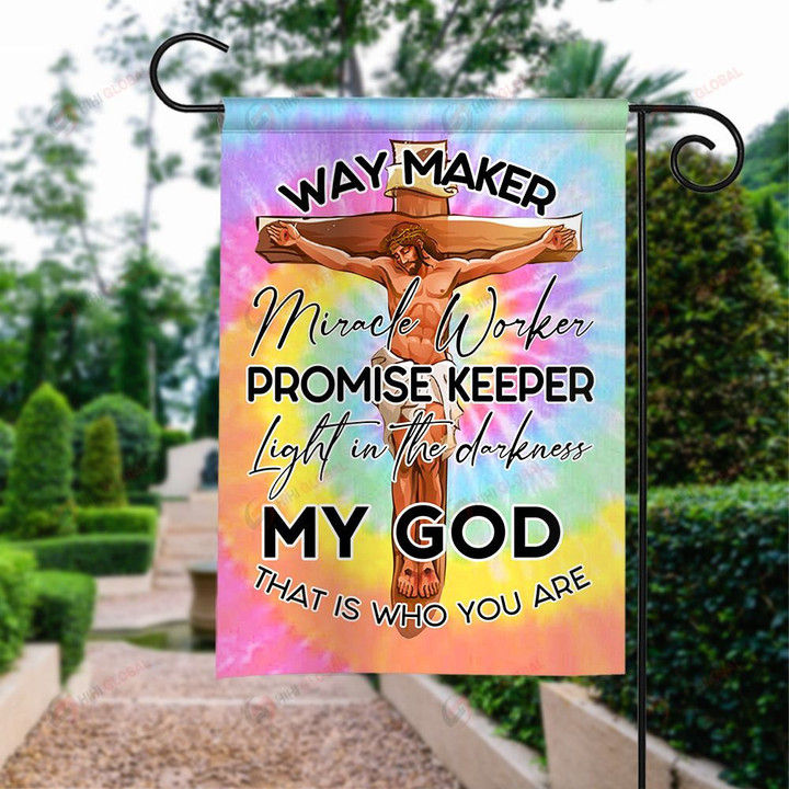 God Way maker Miracle Worker ALL OVER PRINTED Flag v1 hh0622001