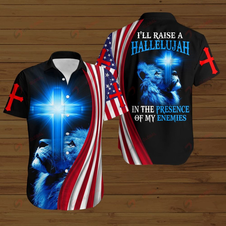 I'll raise a Hallelujah in the presence of my enemies ALL OVER PRINTED SHIRTS hoodie 3d 0825672