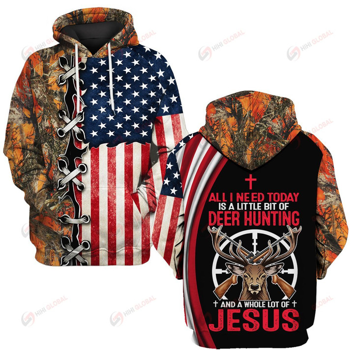 All I need today is deer hunting and a whole lot of Jesus ALL OVER PRINTED SHIRTS DH092206