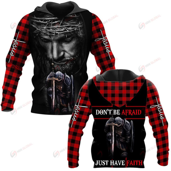 Don't be afraid Just have faith plaid ALL OVER PRINTED SHIRTS DH102301