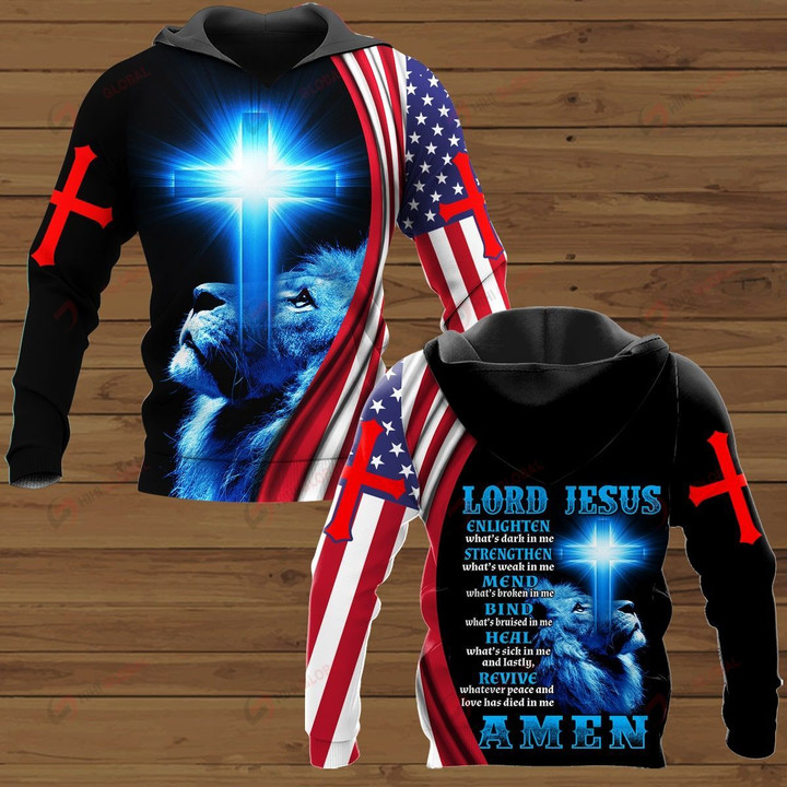 Lord Jesus Enlighten What's Dark In Me Strengthen  ALL OVER PRINTED SHIRTS