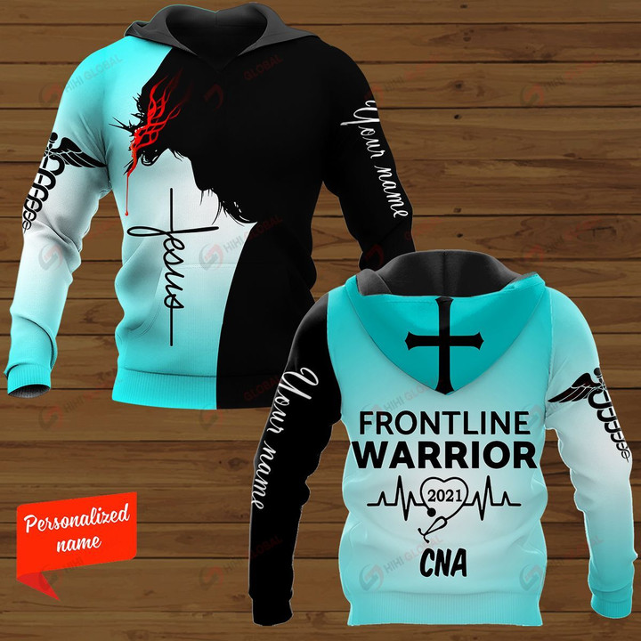 Frontline Warrior 2021 CNA Nurse Personalized ALL OVER PRINTED SHIRTS
